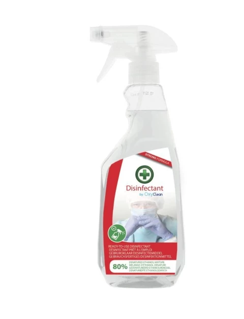 VERHELST OXYCLEAN DESINFECTERENDE ONTSMETTENDE ALCOHOL 80 500ML SPRAY